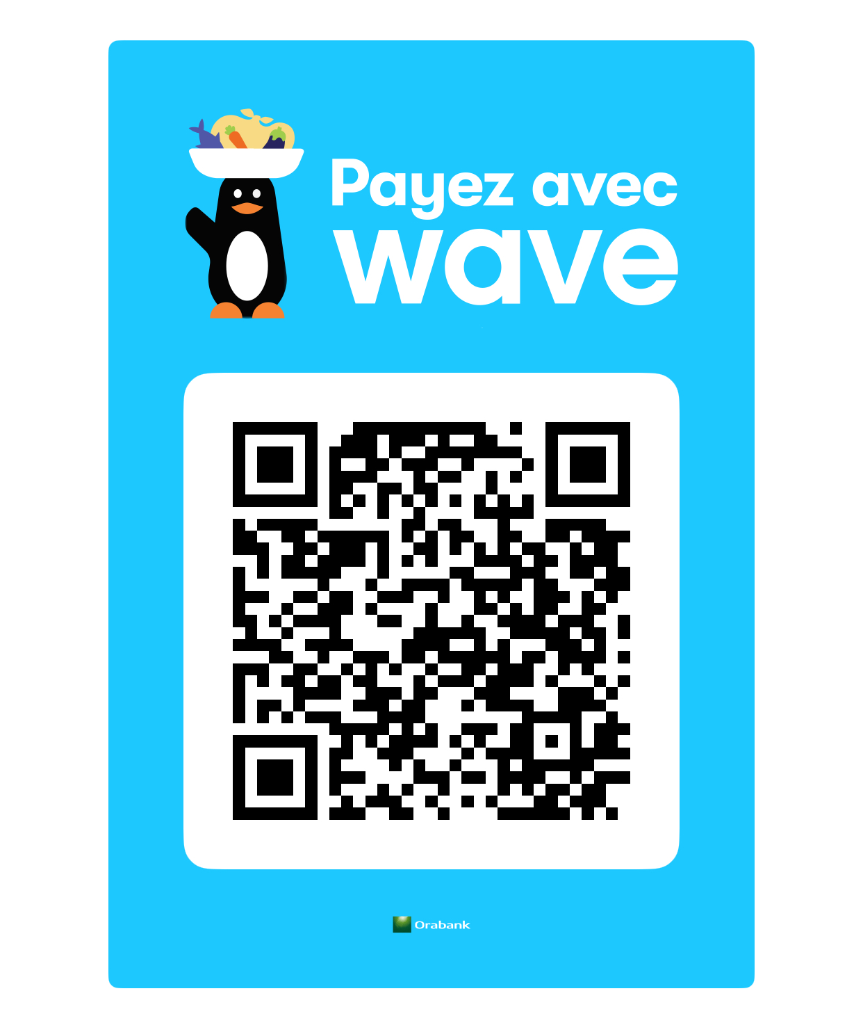 QR code de paiement Wave DA TechAcademy